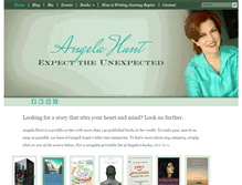 Tablet Screenshot of angelahuntbooks.com